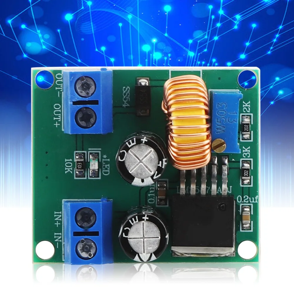 High Power DC to DC Step Up Module 3-35V to 4-40V Step Up Voltage Boost Module Adjustable DC DC Converter Module DIY Power
High Power DC to DC Step Up Module 3-35V to 4-40V Step Up Voltage Boost Module Adjustable DC DC Converter Module DIY Power