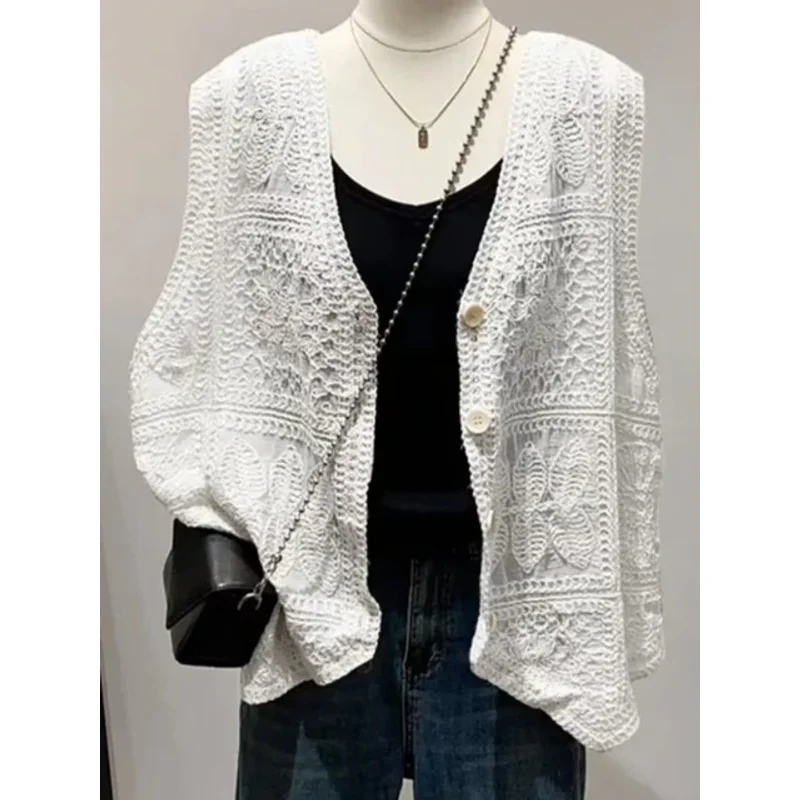 Женская одежда, вязаные жилеты, топы, винтажные кружевные майки без рукавов, Ropa Mujer, однобортный свободный летний жилет 63e554
Женская одежда, вязаные жилеты, топы, винтажные кружевные майки без рукавов, Ropa Mujer, однобортный свободный летний жилет 63e554