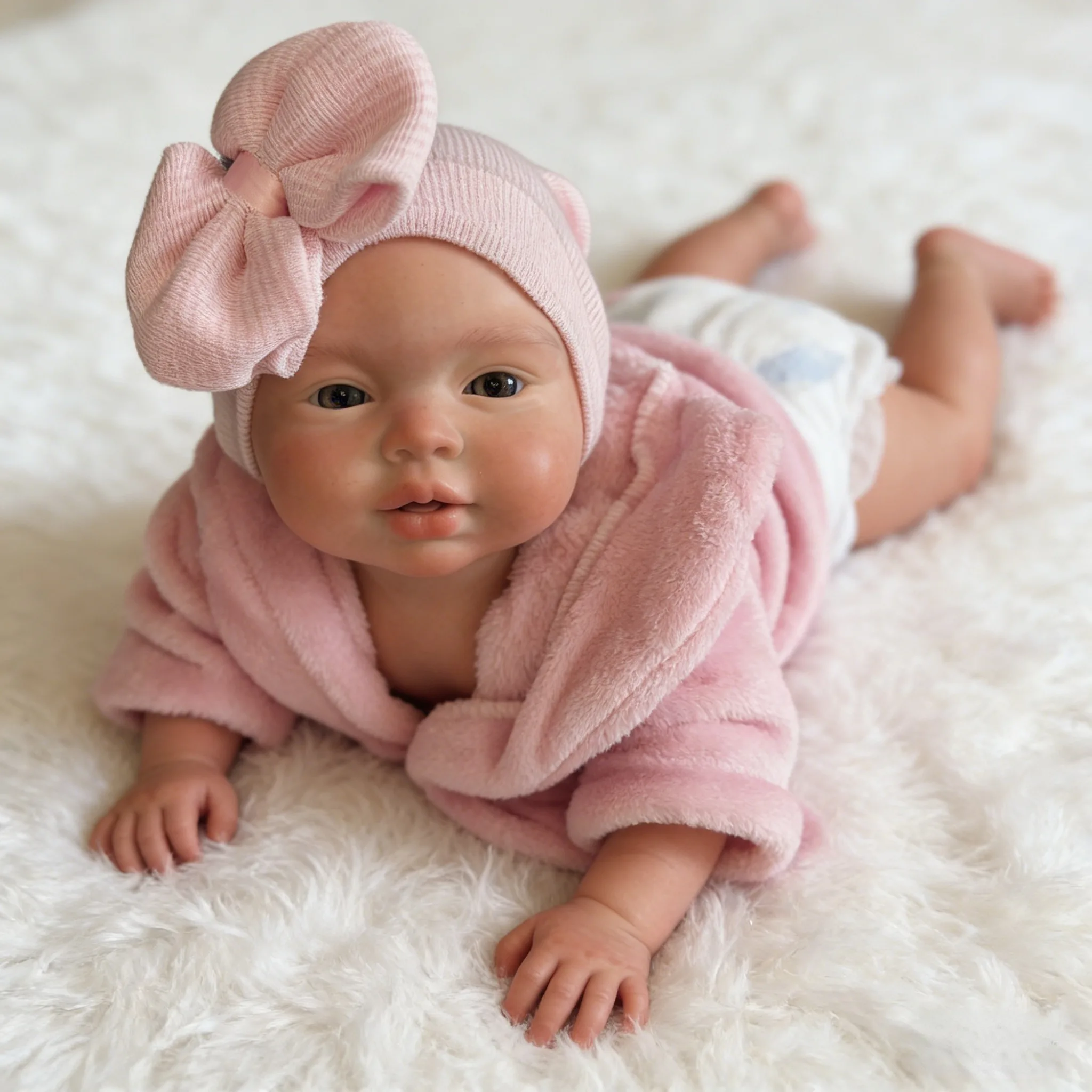 Aizwa1 17 Inch Open Mouth Solid Silicone Reborn Baby Doll Handmade Lifelike Newborn Baby Doll For Children Birthday Gifts
Aizwa1 17 Inch Open Mouth Solid Silicone Reborn Baby Doll Handmade Lifelike Newborn Baby Doll For Children Birthday Gifts