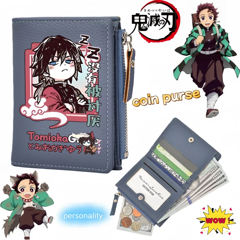 Demon Slayer-themed cute cartoon anime wallet, stylish and personalized, large capacity short wallet for students, birthday gift
Demon Slayer-themed cute cartoon anime wallet, stylish and personalized, large capacity short wallet for students, birthday gift