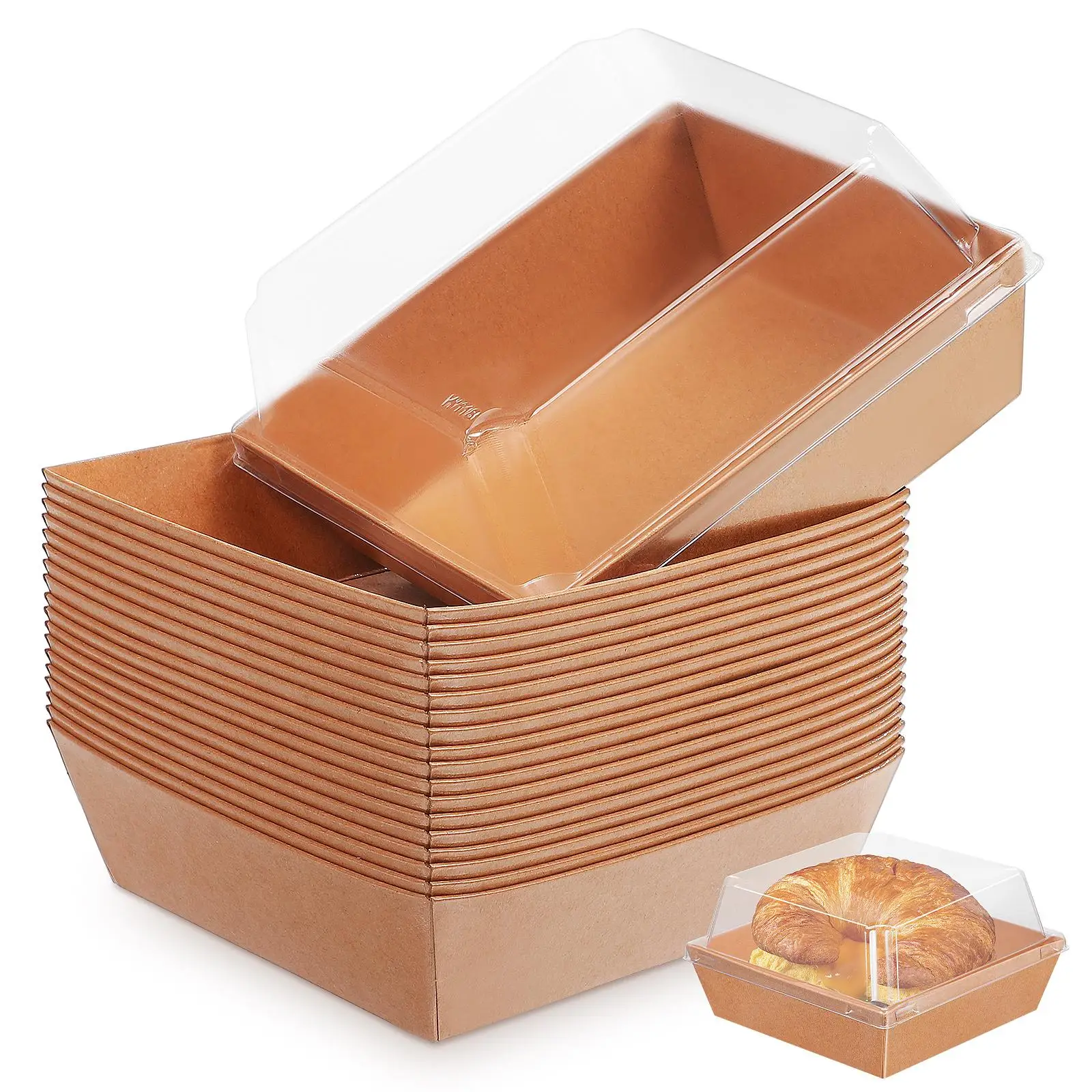 20 Pcs Cake Square Containers For Desserts Paper Charcuterie Clear Lids Secure Package Party Food Boxes Bakery Boxes Take Out
20 Pcs Cake Square Containers For Desserts Paper Charcuterie Clear Lids Secure Package Party Food Boxes Bakery Boxes Take Out
