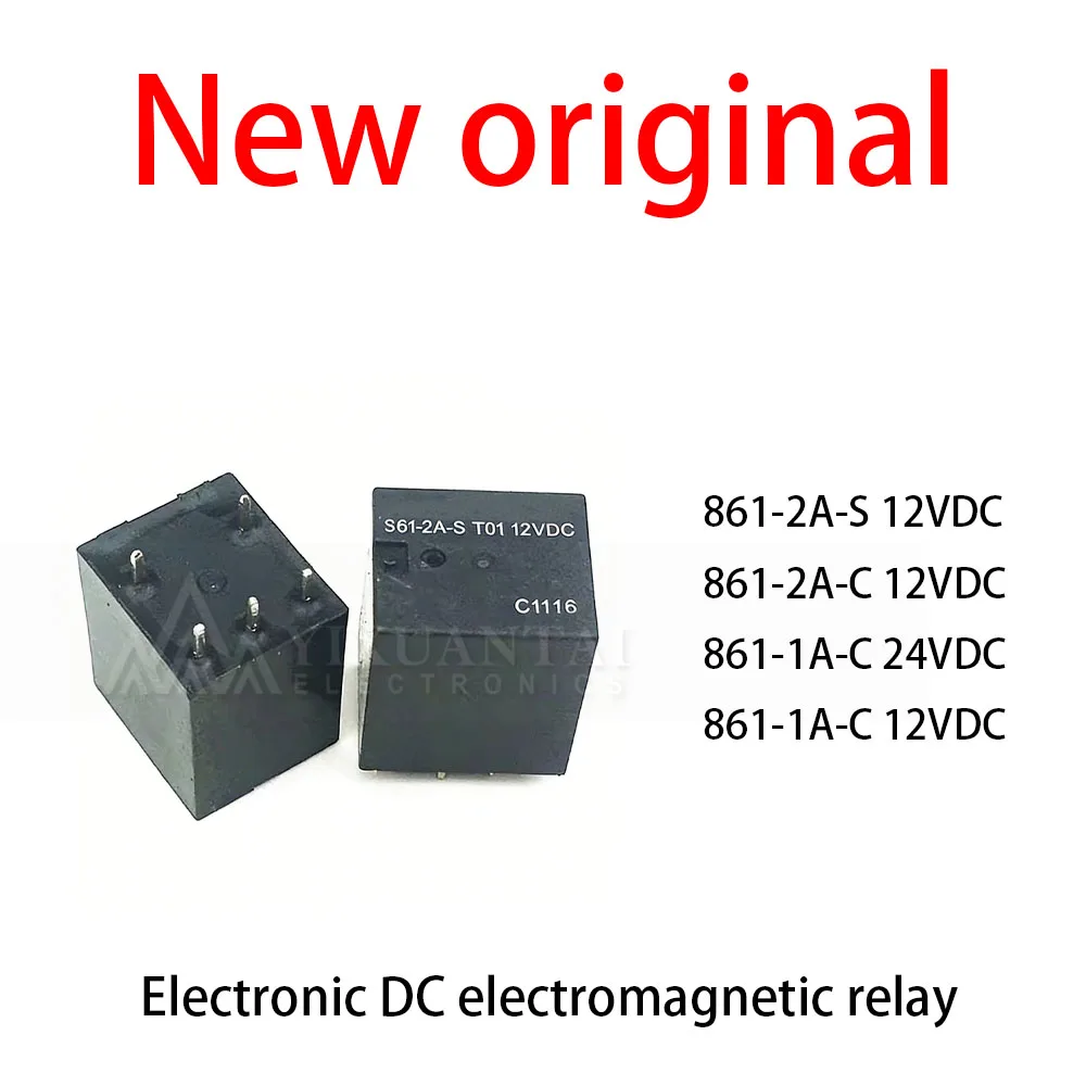 10Pcs/Lot New original 861-2A-S 12VDC 861-2A-C 12VDC 861-1A-C 24VDC 861-1A-C 12VDC Electronic DC electromagnetic relay
10Pcs/Lot New original 861-2A-S 12VDC 861-2A-C 12VDC 861-1A-C 24VDC 861-1A-C 12VDC Electronic DC electromagnetic relay