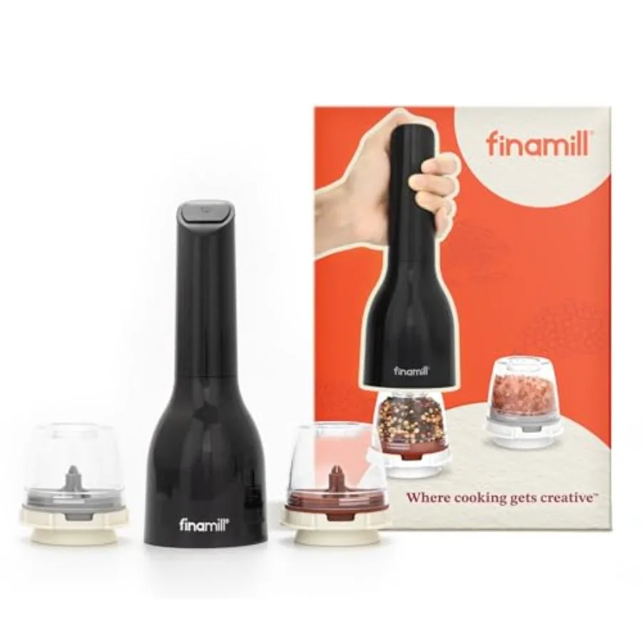 Classic Battery Spice Mill Battery Operated Salt and Pepper Grinder Set Includes 2 Interchangeable Spice Pods Adjustable Coarse
Classic Battery Spice Mill Battery Operated Salt and Pepper Grinder Set Includes 2 Interchangeable Spice Pods Adjustable Coarse