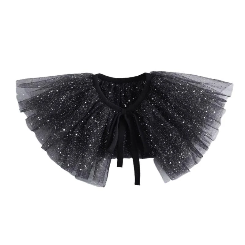 652F Lace Puff Collar Adjustable Belt Tulle Collar for Masquerades Stage Performances Victorian Styles Costume Collar
652F Lace Puff Collar Adjustable Belt Tulle Collar for Masquerades Stage Performances Victorian Styles Costume Collar
