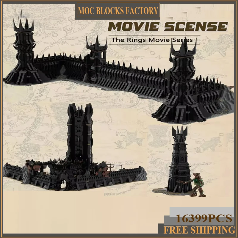 The Rings Cirith MOC Building Blocks Orthanc Movie Model Technology UCS The Black Gate Bricks DIY Assembly Collection Toys Gifts
The Rings Cirith MOC Building Blocks Orthanc Movie Model Technology UCS The Black Gate Bricks DIY Assembly Collection Toys Gifts