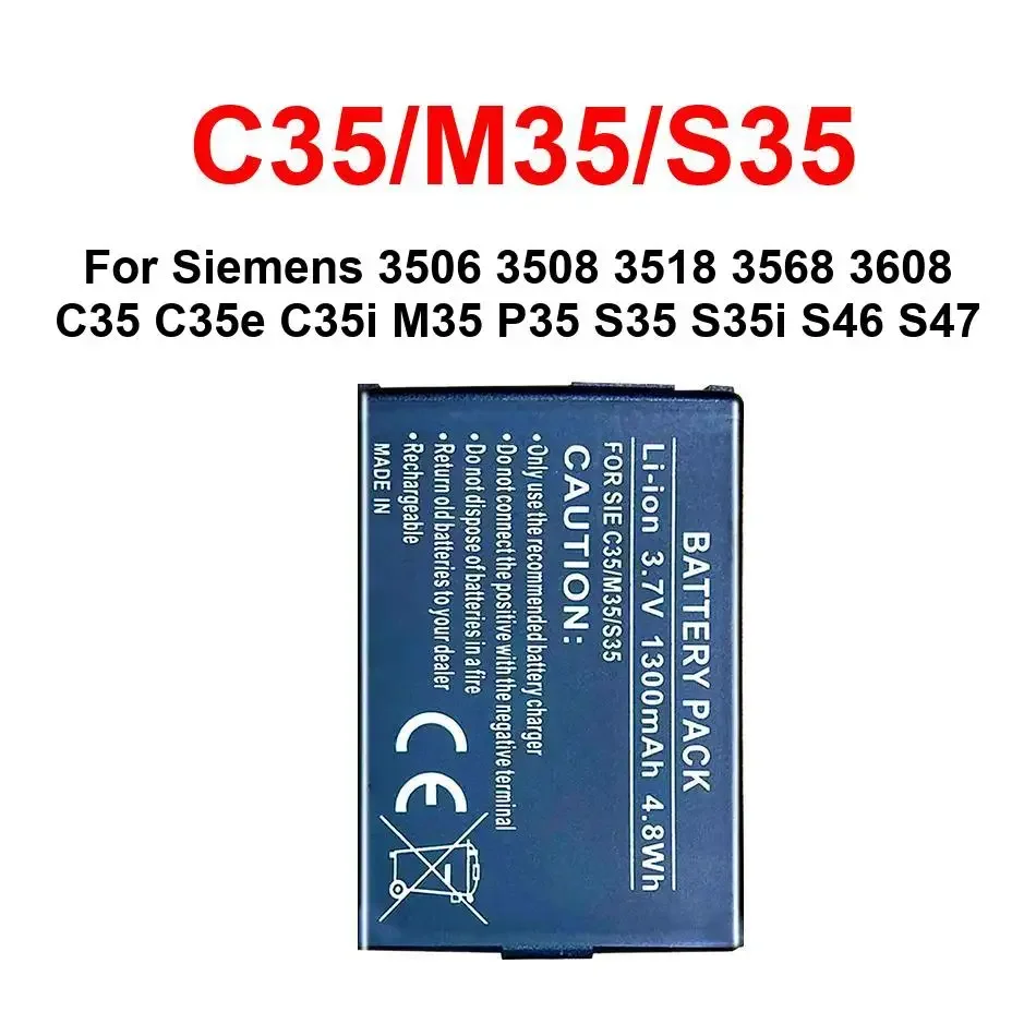 Mobile Phone Battery Replacement For Siemens 3506 3508 3518 3568 3608 C35 C35e C35i M35 P35 S35 S35i S46 S47 C35/M35/S35
Mobile Phone Battery Replacement For Siemens 3506 3508 3518 3568 3608 C35 C35e C35i M35 P35 S35 S35i S46 S47 C35/M35/S35