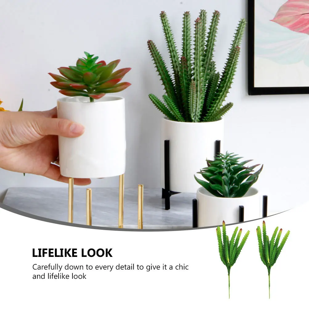 2Pcs Simulation Cactus Artificial Plant Ornament Realistic Fake Greenery Scene Layout Home Decor Garden Landscaping Prop
2Pcs Simulation Cactus Artificial Plant Ornament Realistic Fake Greenery Scene Layout Home Decor Garden Landscaping Prop
