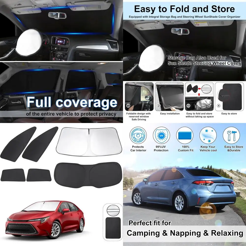 2020-2024 Side Window Covers for Camping, Triangular UV Sunshade, 6-Pack Privacy Protection
2020-2024 Side Window Covers for Camping, Triangular UV Sunshade, 6-Pack Privacy Protection