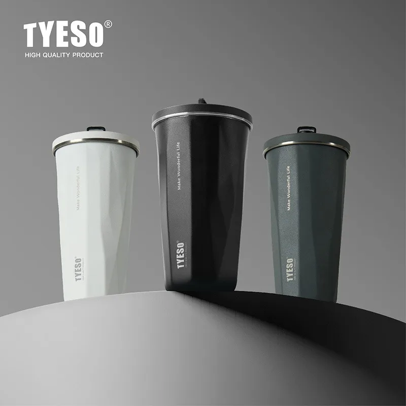 TYESO 600ml Thermos Water Bottle Stainless Steel Coffee Cup with Straw Gradient Keeps Cold and Heat Insulated Car Thermos Mug
TYESO 600ml Thermos Water Bottle Stainless Steel Coffee Cup with Straw Gradient Keeps Cold and Heat Insulated Car Thermos Mug