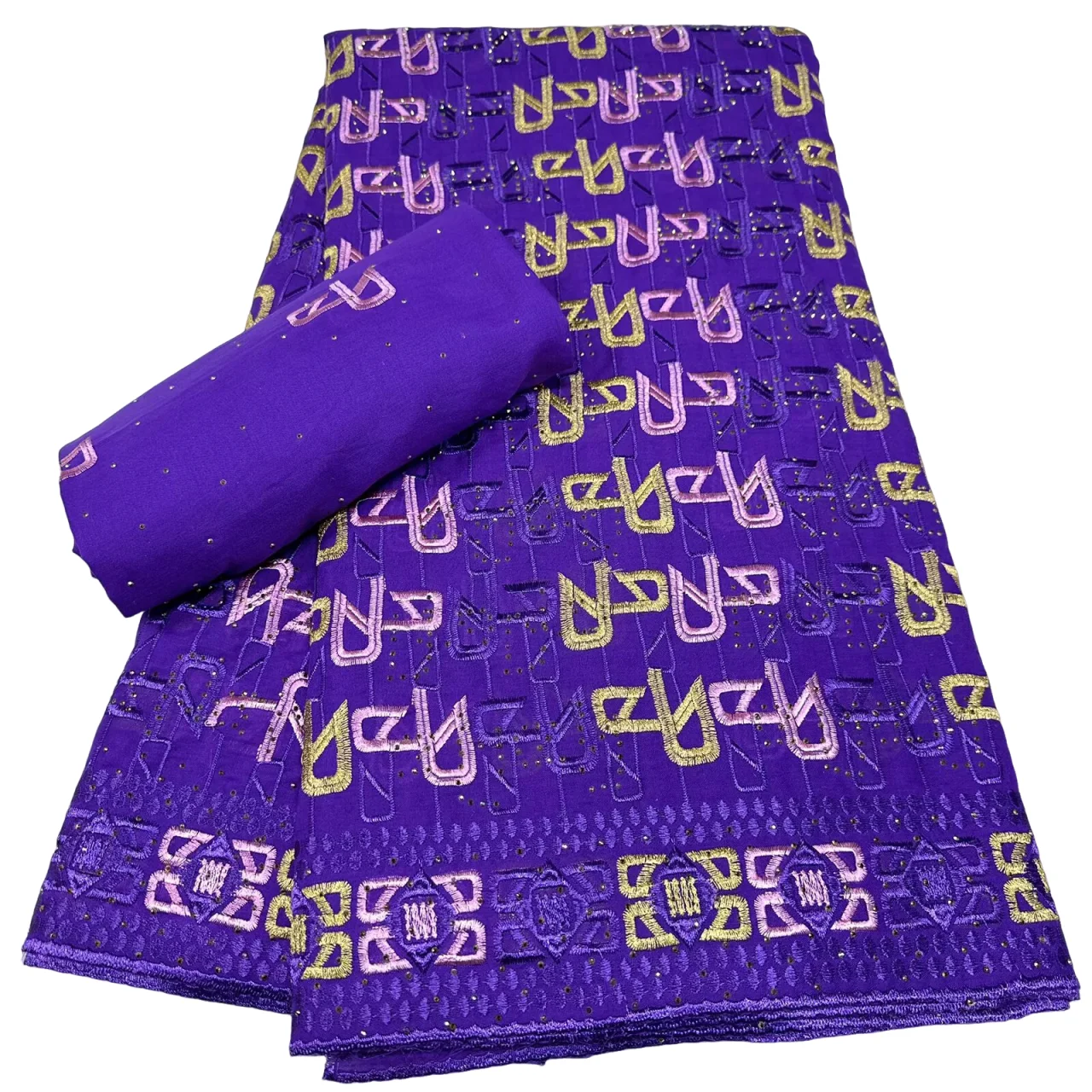 2026 Purple African Embroidered Lace Fabric Swiss Voile Cotton Lace Fabric 5+2 Yards Nigerian High Quality For Women Party Dress
2026 Purple African Embroidered Lace Fabric Swiss Voile Cotton Lace Fabric 5+2 Yards Nigerian High Quality For Women Party Dress