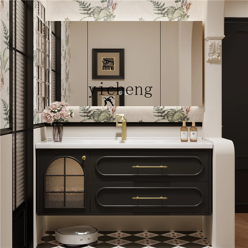 LSL Vintage Oak Bathroom Cabinet with Antique Style Ceramic Basin for Washing and Washing Table
LSL Vintage Oak Bathroom Cabinet with Antique Style Ceramic Basin for Washing and Washing Table