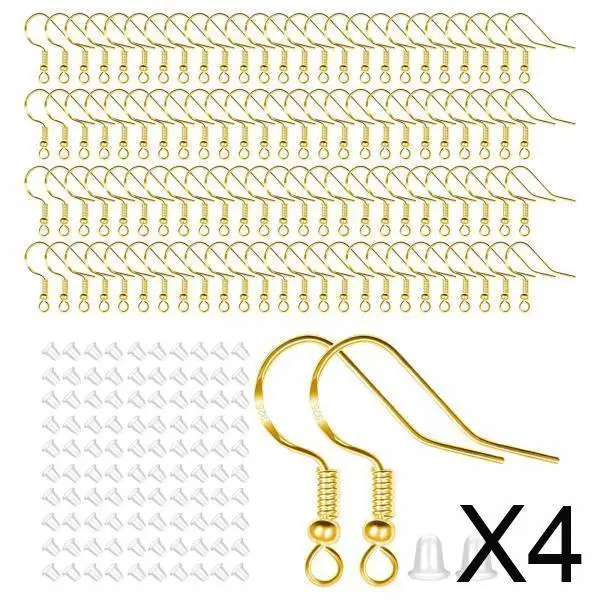DIY Earring Hooks and Backs Set Gold Alloy for Jewelry Crafting Accessories Handmade Ornaments for Women
DIY Earring Hooks and Backs Set Gold Alloy for Jewelry Crafting Accessories Handmade Ornaments for Women