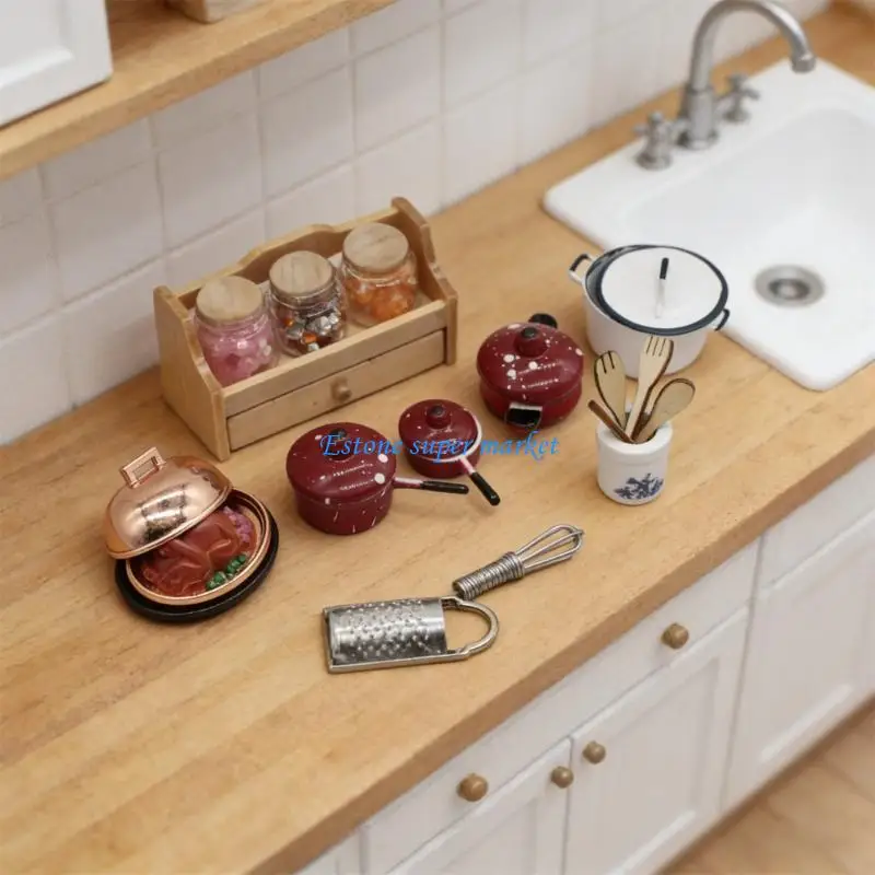 090B Miniature Kitchen Accessories For Dollhouses Creative Play 1/12 Scale
090B Miniature Kitchen Accessories For Dollhouses Creative Play 1/12 Scale