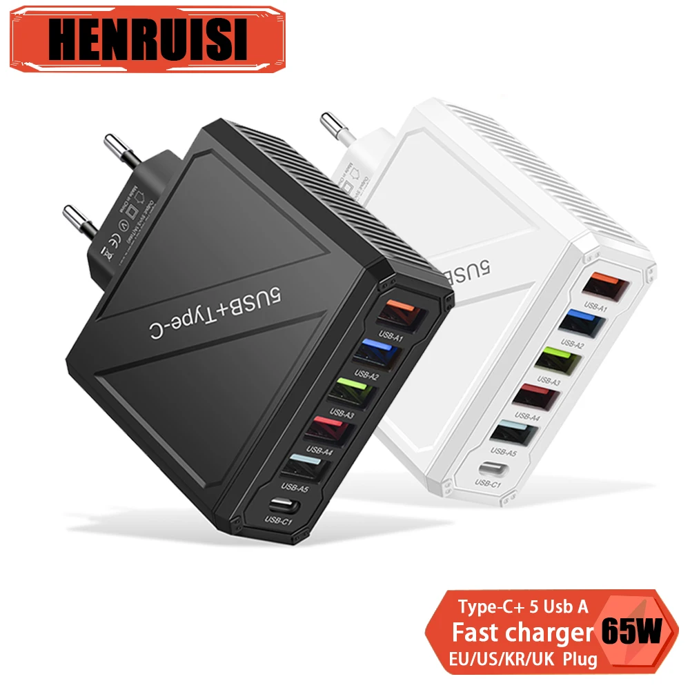 3.1A 5 USB+Type C Charger Fast Charging Wall Charger 6 Ports for iPhone 15 Xiaomi Huawei Samsung Mobile Phone EU/US/UK/KR Plug
3.1A 5 USB+Type C Charger Fast Charging Wall Charger 6 Ports for iPhone 15 Xiaomi Huawei Samsung Mobile Phone EU/US/UK/KR Plug