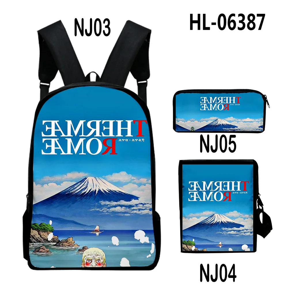 Harajuku Youthful Thermae Romae Novae 3D Print 3pcs/Set Student Travel bags Laptop Daypack Backpack Shoulder Bag Pencil Case
Harajuku Youthful Thermae Romae Novae 3D Print 3pcs/Set Student Travel bags Laptop Daypack Backpack Shoulder Bag Pencil Case
