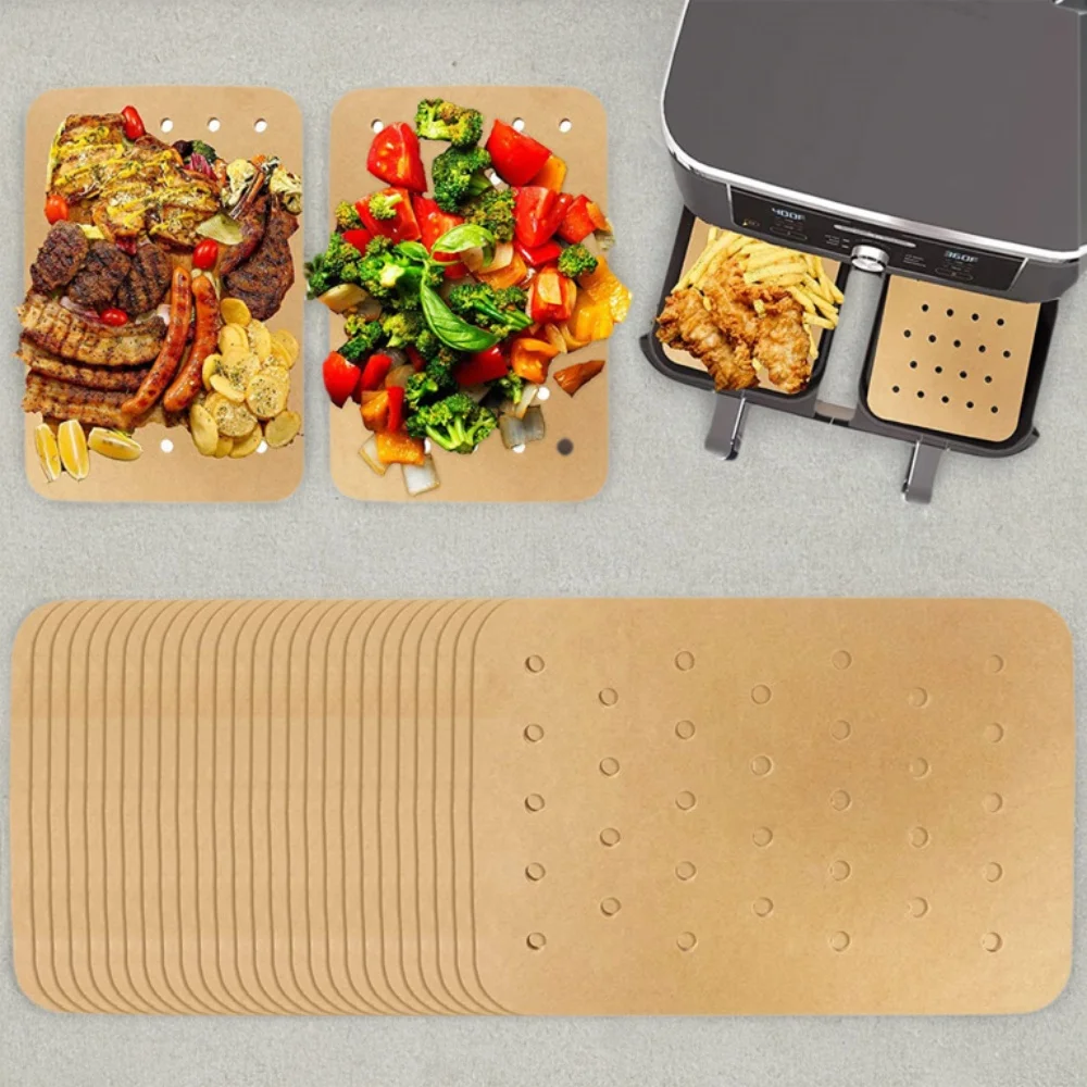 Air Fryer Oil Absorbing Paper for Baking Kitchen Food, Oil-Proof, Double-Sided Silicone Oil Paper, Non-stick Steamer Pad Mat
Air Fryer Oil Absorbing Paper for Baking Kitchen Food, Oil-Proof, Double-Sided Silicone Oil Paper, Non-stick Steamer Pad Mat