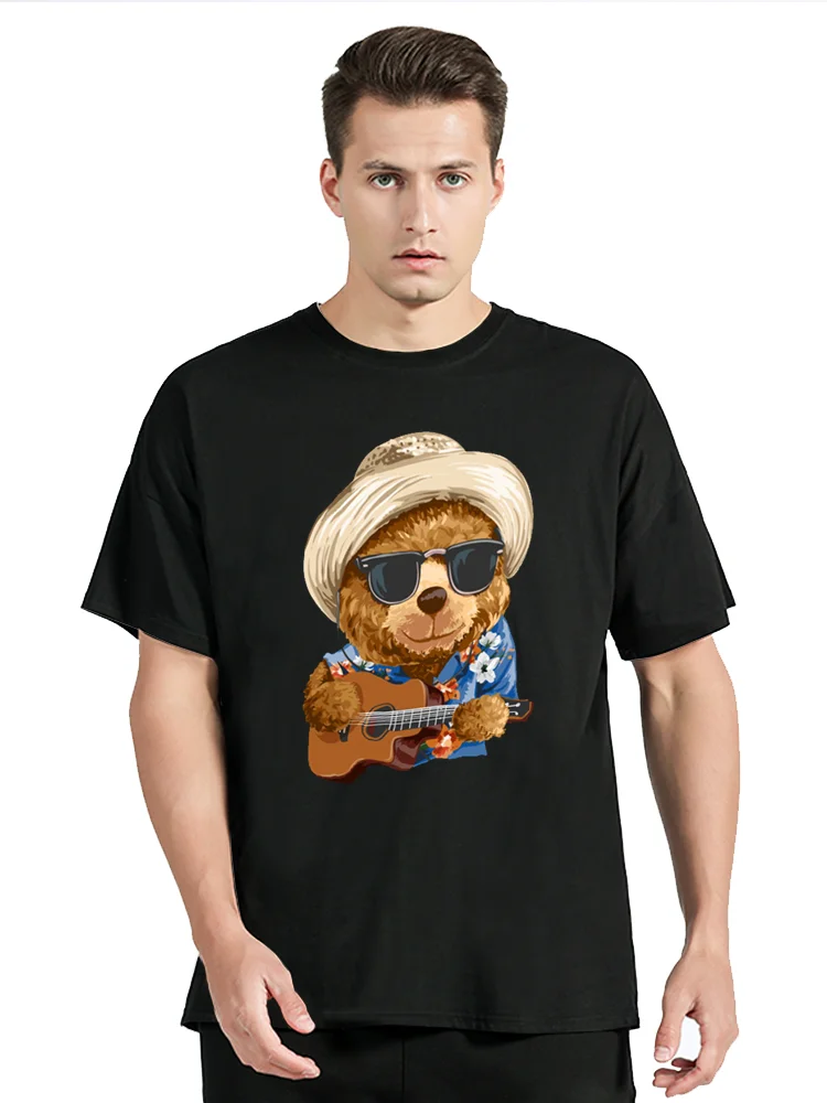 Fashion All-match Women T-shirt Cartoons Cute Bear Tops Summer Classic O-Neck Cotton Tee Men Clothing
Fashion All-match Women T-shirt Cartoons Cute Bear Tops Summer Classic O-Neck Cotton Tee Men Clothing