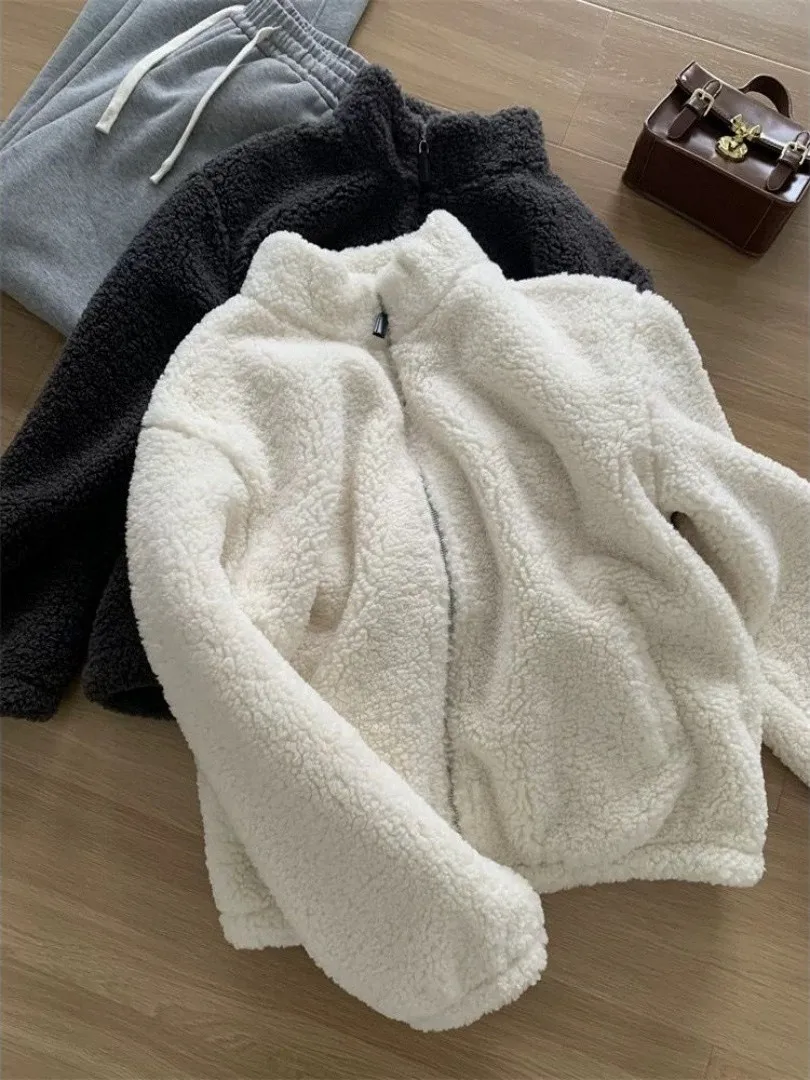Oversized 300 Pou Station Pure Color Zipper Fce Lined Jaet Men's Autumn Winter Korean Sle Loose Top
Oversized 300 Pou Station Pure Color Zipper Fce Lined Jaet Men's Autumn Winter Korean Sle Loose Top
