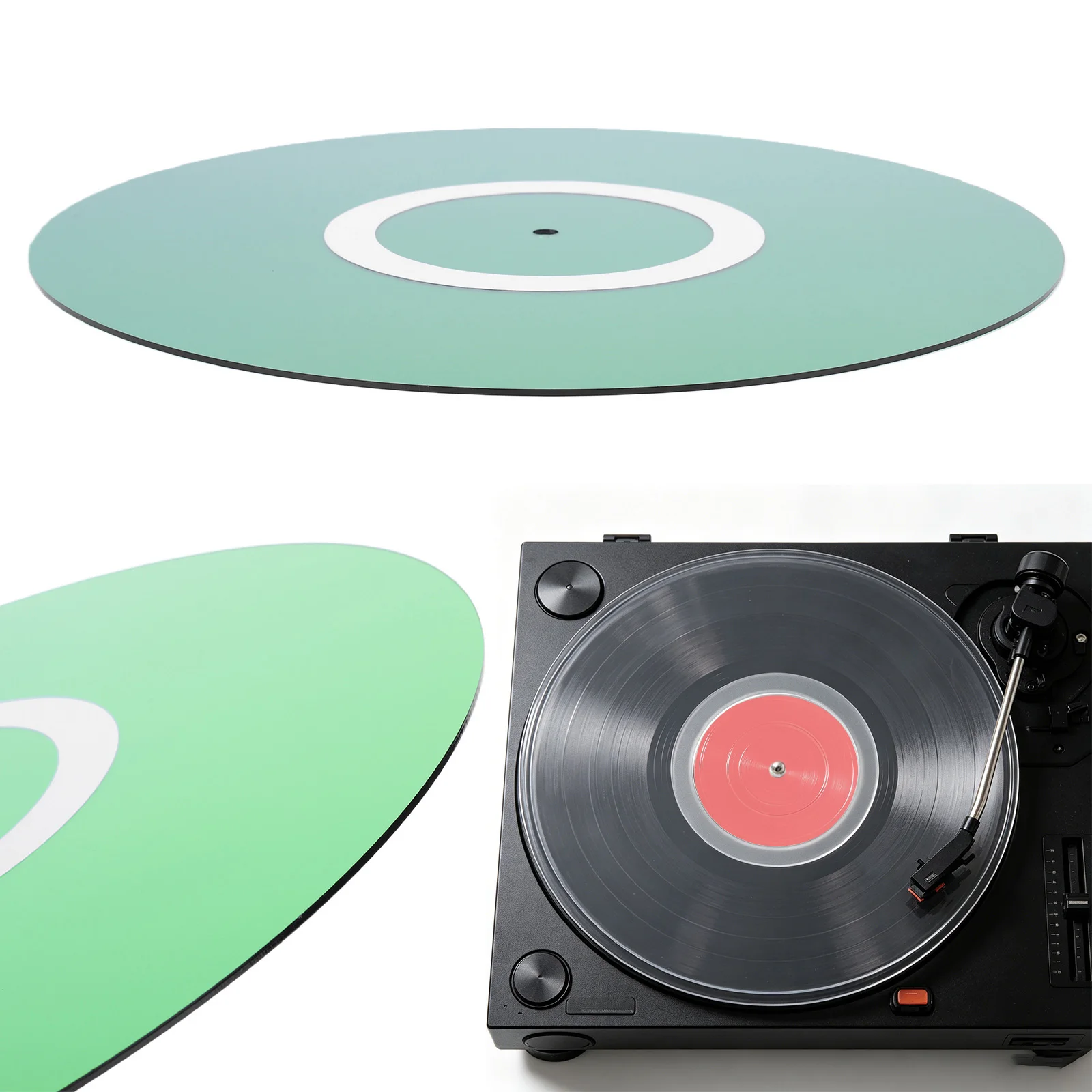 Acrylic Turntable Mat Anti-Static Records Slip Mat Low Noise Retro Turntable Mats for Noise Reduction/Improved Sound Quality
Acrylic Turntable Mat Anti-Static Records Slip Mat Low Noise Retro Turntable Mats for Noise Reduction/Improved Sound Quality