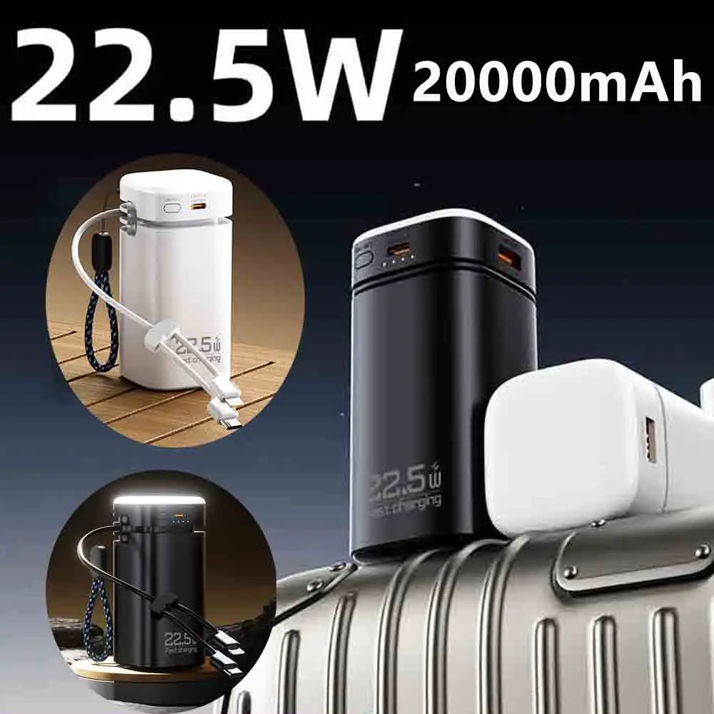 Power Bank большой емкости 200000 мАч для IPhone Xiaomi 22,5 Вт, внешний аккумулятор с быстрой зарядкой и кабелем, светодиодный светильник для кемпинга
Power Bank большой емкости 200000 мАч для IPhone Xiaomi 22,5 Вт, внешний аккумулятор с быстрой зарядкой и кабелем, светодиодный светильник для кемпинга