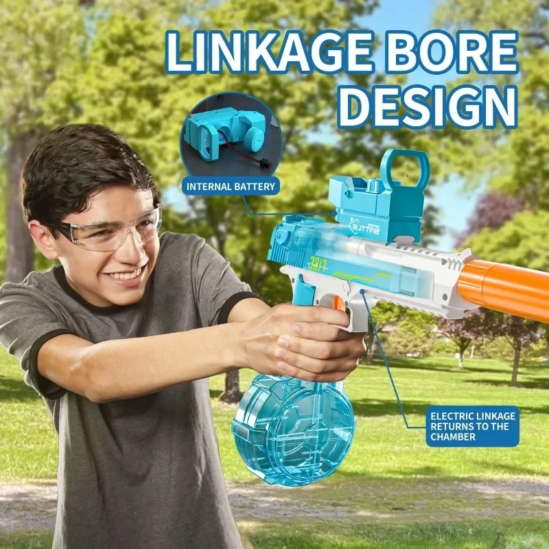 Summer Toys Desert Eagle Water Gun Full Automatic Electric Shooting Water Gun Toy Teens Outdoor Beach Fight Toy Gift For Boys
Summer Toys Desert Eagle Water Gun Full Automatic Electric Shooting Water Gun Toy Teens Outdoor Beach Fight Toy Gift For Boys