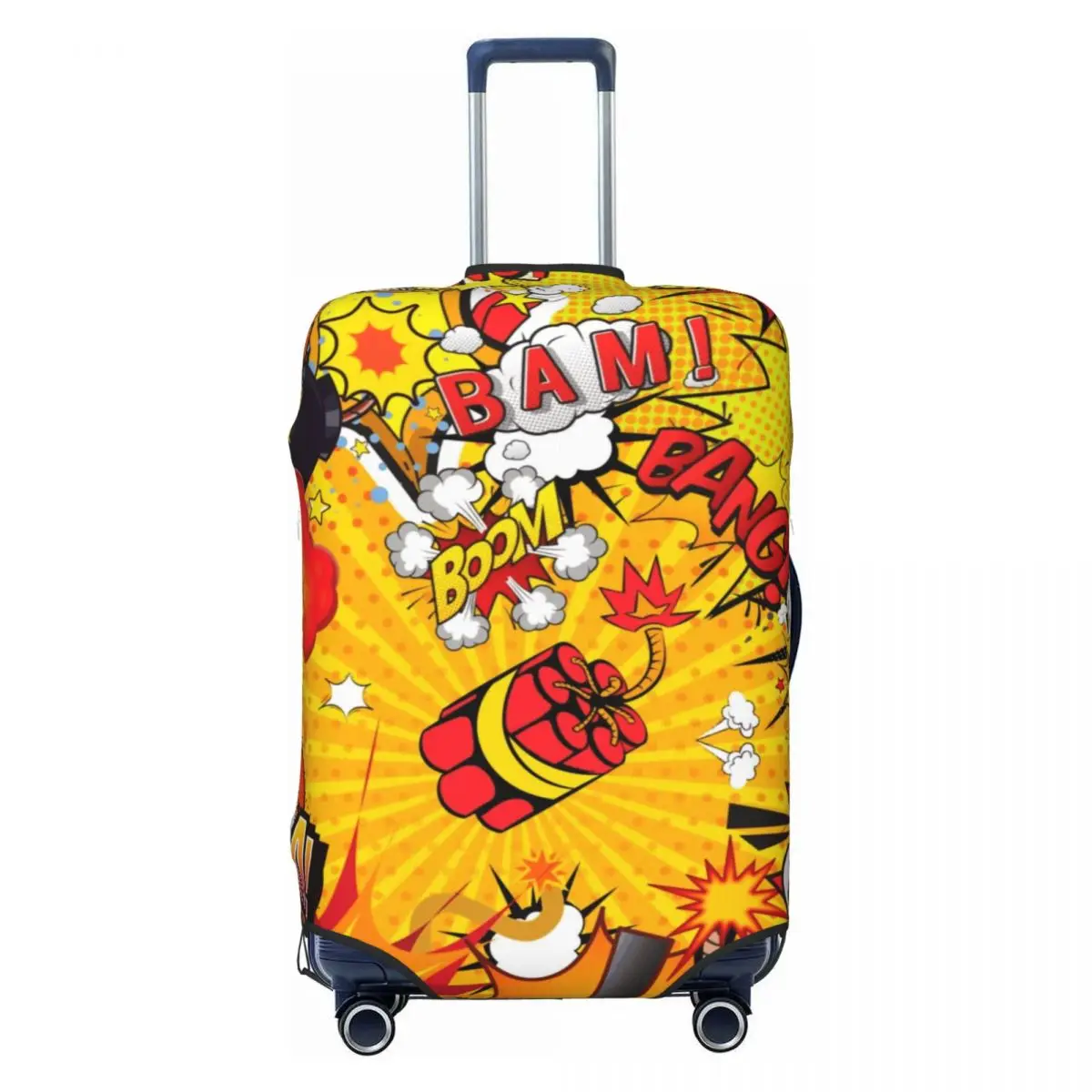 Cartoon Wow Boom Bang Pattern Travel Luggage Cover Dust Proof Cool Graffiti Art Suitcase Cover Protector Fit 18-32 Inch
Cartoon Wow Boom Bang Pattern Travel Luggage Cover Dust Proof Cool Graffiti Art Suitcase Cover Protector Fit 18-32 Inch