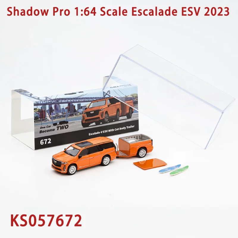 Shadow Pro 1:64 Scale Escalade ESV With Cut-body Trailer 2023 Alloy Car Model Souvenirs Collection Adult Boy Gift Static Display
Shadow Pro 1:64 Scale Escalade ESV With Cut-body Trailer 2023 Alloy Car Model Souvenirs Collection Adult Boy Gift Static Display