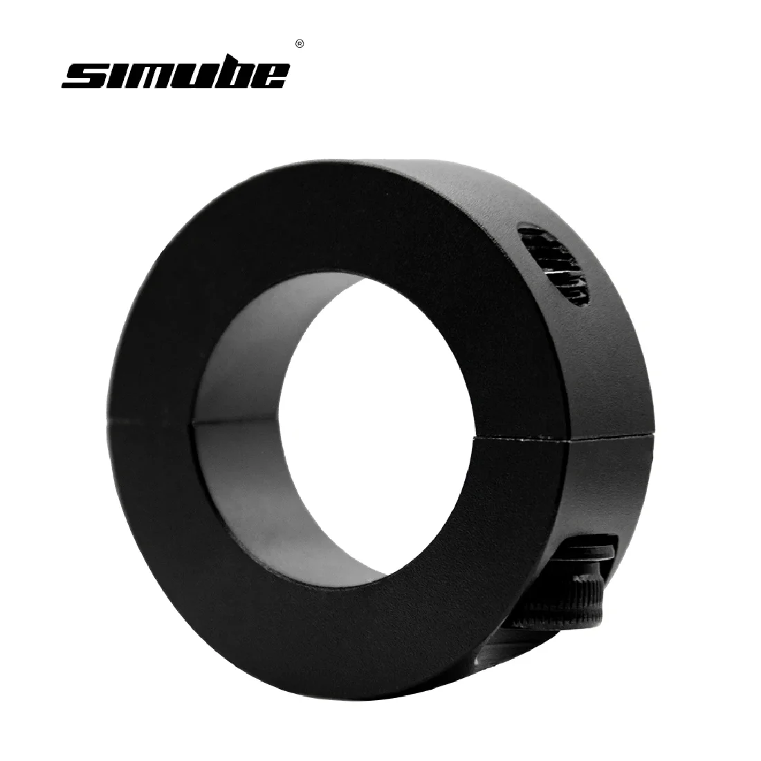 Simube Shaft Clamp For Fanatec Base, featuring aluminum alloy material, anodized coloring, and CNC machining process.
Simube Shaft Clamp For Fanatec Base, featuring aluminum alloy material, anodized coloring, and CNC machining process.
