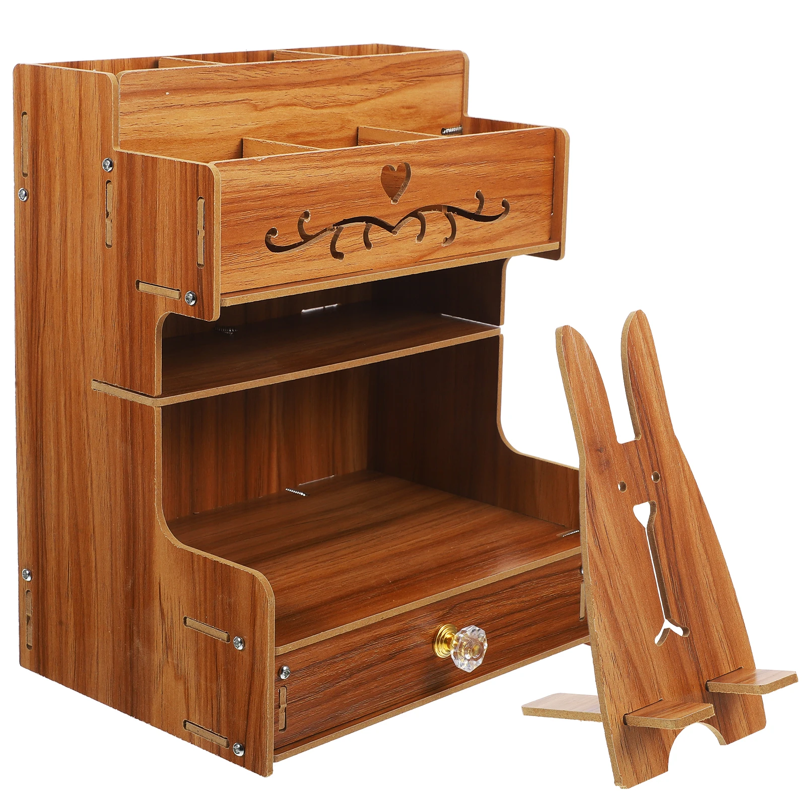 DIY Large Capacity Wooden Desk ganizer B11 Cherry Wood Stationery Storage Rack Pen Holder Multi functional Desktop Office Box
DIY Large Capacity Wooden Desk ganizer B11 Cherry Wood Stationery Storage Rack Pen Holder Multi functional Desktop Office Box