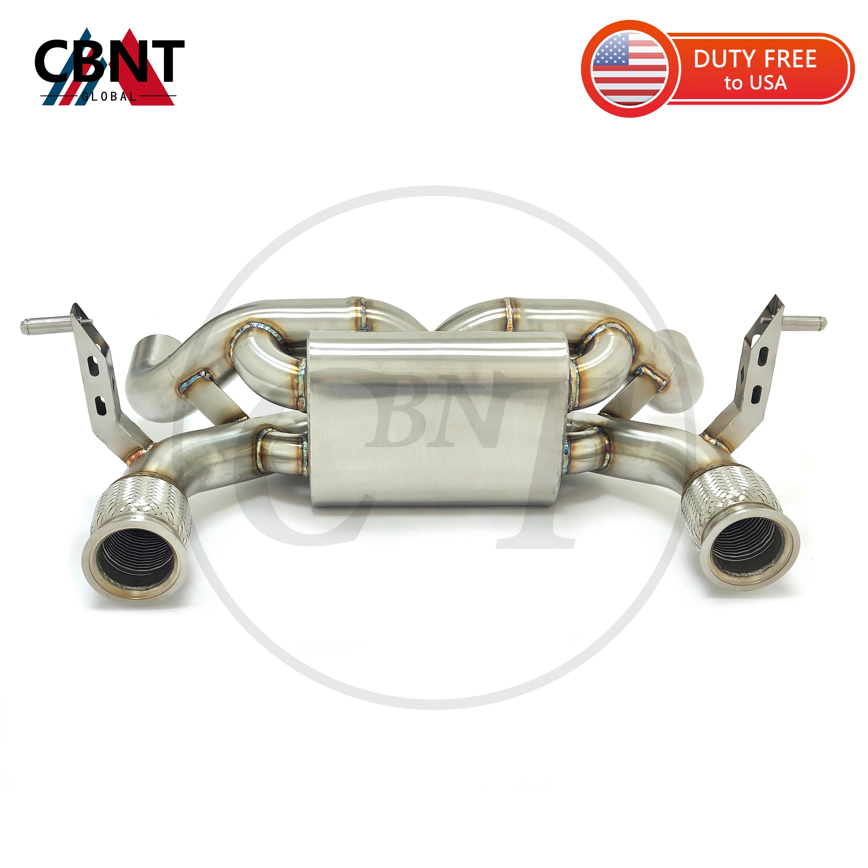 CBNT Exhaust Pipe Axleback for Lamborghini Huracan STO 5.2L V10 SS304 Performsnce Valvetronic Muffler with Valve Exhaust Systems
CBNT Exhaust Pipe Axleback for Lamborghini Huracan STO 5.2L V10 SS304 Performsnce Valvetronic Muffler with Valve Exhaust Systems