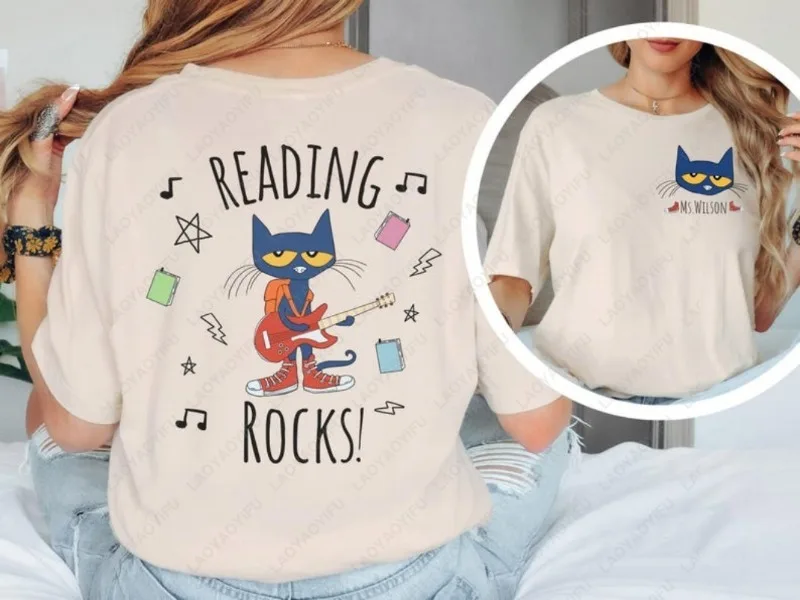 Забавная футболка с камнями для чтения March Is Reading Month Custom Teacher Shirt Book Shirt Wear A Word Pete The Cat Read More Books Tees
Забавная футболка с камнями для чтения March Is Reading Month Custom Teacher Shirt Book Shirt Wear A Word Pete The Cat Read More Books Tees