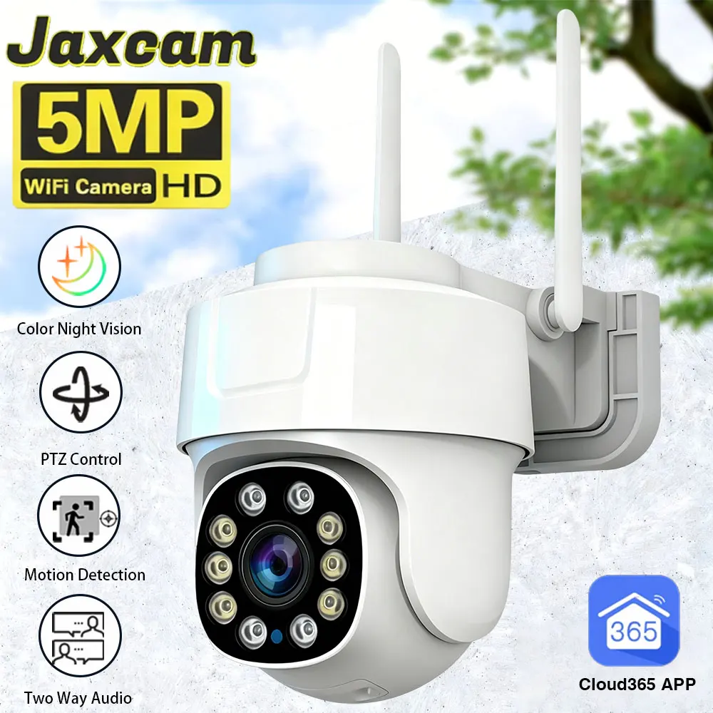  Уличная Wi-Fi IP-камера Cloud365 5 МП 2K PTZ для умного дома, водонепроницаемая, с полноцветным ночным видением для безопасности и видеонаблюдения
Уличная Wi-Fi IP-камера Cloud365 5 МП 2K PTZ для умного дома, водонепроницаемая, с полноцветным ночным видением для безопасности и видеонаблюдения