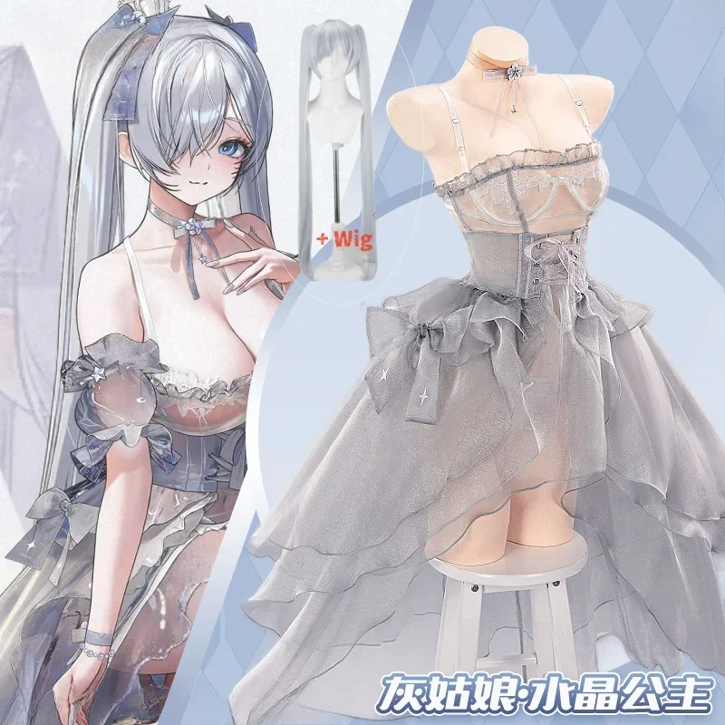 Nikke Cinderella Crystal Princess Cosplay Costume Wig Party Woman Uniform Halloween Play Role Dress 2025 Hot Sale
Nikke Cinderella Crystal Princess Cosplay Costume Wig Party Woman Uniform Halloween Play Role Dress 2025 Hot Sale