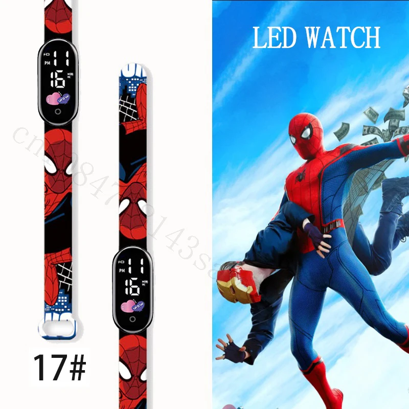 MINISO Spiderman Kid's Watches Men Sport Wristband Bracelet Waterproof Children Digital Watch Boys LED Clock Gift
MINISO Spiderman Kid's Watches Men Sport Wristband Bracelet Waterproof Children Digital Watch Boys LED Clock Gift