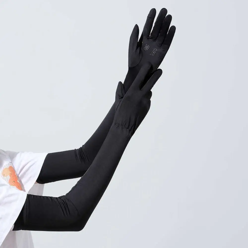 Sun Protection Elastic Long Ice Silk Sleeves Thin Solid Color Sunscreen Arm Covers Anti-UV UV Insulation Cycling Gloves Driving
Sun Protection Elastic Long Ice Silk Sleeves Thin Solid Color Sunscreen Arm Covers Anti-UV UV Insulation Cycling Gloves Driving