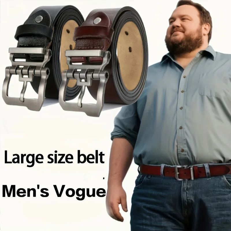 110-165cm Plus Size Men Genuine Leather Belt, Adjustable Leisure Formal Waistband, Ideal Father's Day Gift for Jeans Daily Wear
110-165cm Plus Size Men Genuine Leather Belt, Adjustable Leisure Formal Waistband, Ideal Father's Day Gift for Jeans Daily Wear