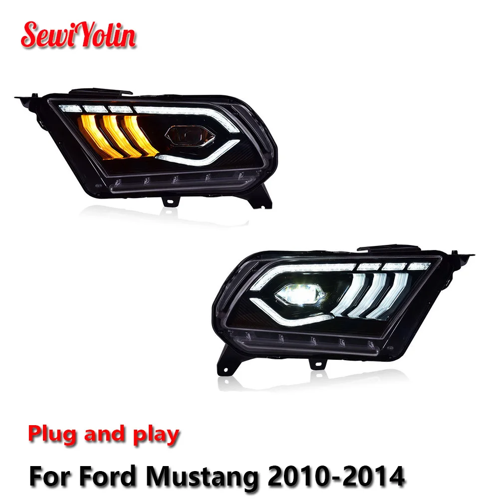 Автомобильные светодиодные фары в сборе для Ford Mustang 2010-2014 авто противотуманные фары DRL тормозной указатель поворота Plug and Play
Автомобильные светодиодные фары в сборе для Ford Mustang 2010-2014 авто противотуманные фары DRL тормозной указатель поворота Plug and Play