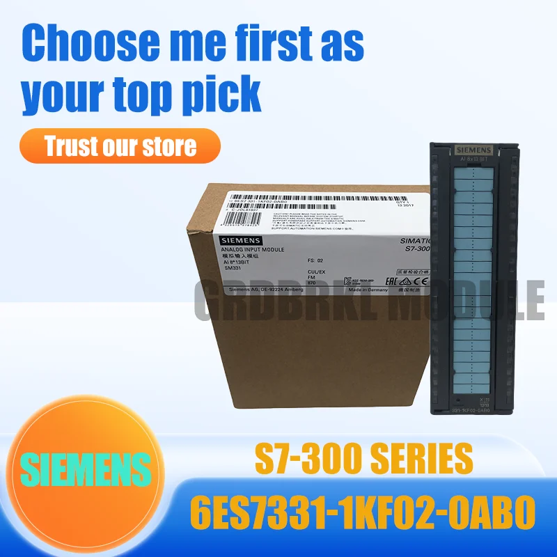 SIEMENS New 6ES7331-1KF02-0AB0 Original 6ES7 331-1KF02-0AB0 S7-300 Analog Input
SIEMENS New 6ES7331-1KF02-0AB0 Original 6ES7 331-1KF02-0AB0 S7-300 Analog Input
