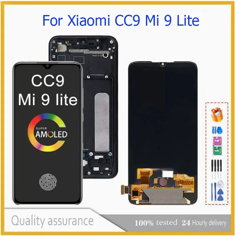 Original AMOLED For Xiaomi Mi 9 Lite Display LCD Touch Screens Fit Xiaomi Mi 9Lite CC9 LCD Replacement Parts Screen M1904F3BG
Original AMOLED For Xiaomi Mi 9 Lite Display LCD Touch Screens Fit Xiaomi Mi 9Lite CC9 LCD Replacement Parts Screen M1904F3BG