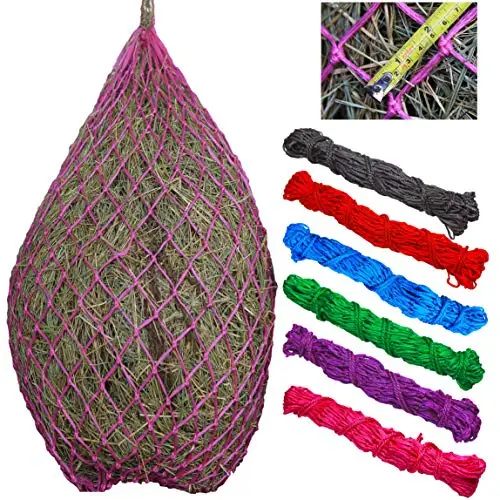 2 pcs Classic Slow hay Feeder hay nets, 40" Length with 2" Holes, Horse Supplies hay Bags for Horses, Goat Feed
2 pcs Classic Slow hay Feeder hay nets, 40" Length with 2" Holes, Horse Supplies hay Bags for Horses, Goat Feed