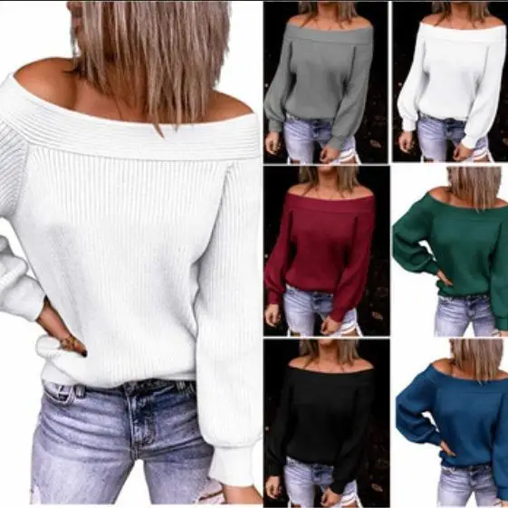 Женский зимний свитер Ele с открытыми плечами, больших размеров, вязаный, свободного кроя, из полиэфирного волокна, средней длины, цветной
Женский зимний свитер Ele с открытыми плечами, больших размеров, вязаный, свободного кроя, из полиэфирного волокна, средней длины, цветной