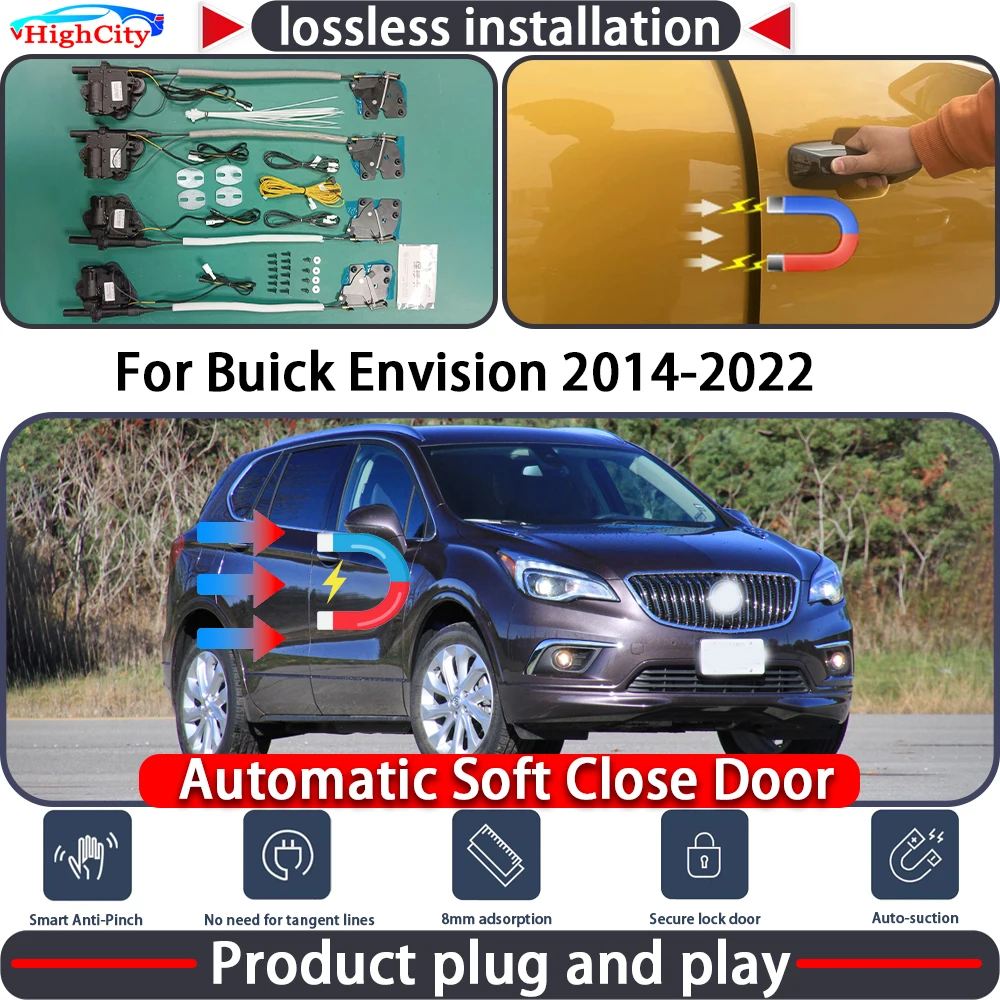 HighCity Electric Closing Door Lock Actuator for Buick Envision 2014-2022 Soft Close Power Latch System Auto Pull Door kit
HighCity Electric Closing Door Lock Actuator for Buick Envision 2014-2022 Soft Close Power Latch System Auto Pull Door kit
