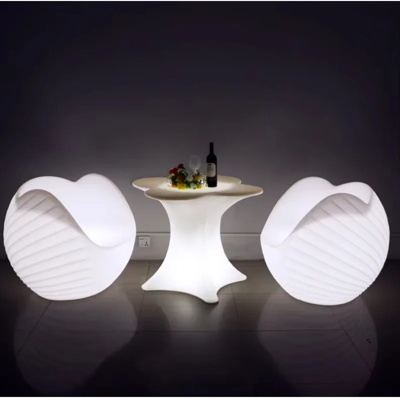 Bar Stool LED Bar Chairs for Events Nightclub Couch LED Furniture Conch Shaped Plastic Change Waterproof with 16 Color PE Modern
Bar Stool LED Bar Chairs for Events Nightclub Couch LED Furniture Conch Shaped Plastic Change Waterproof with 16 Color PE Modern