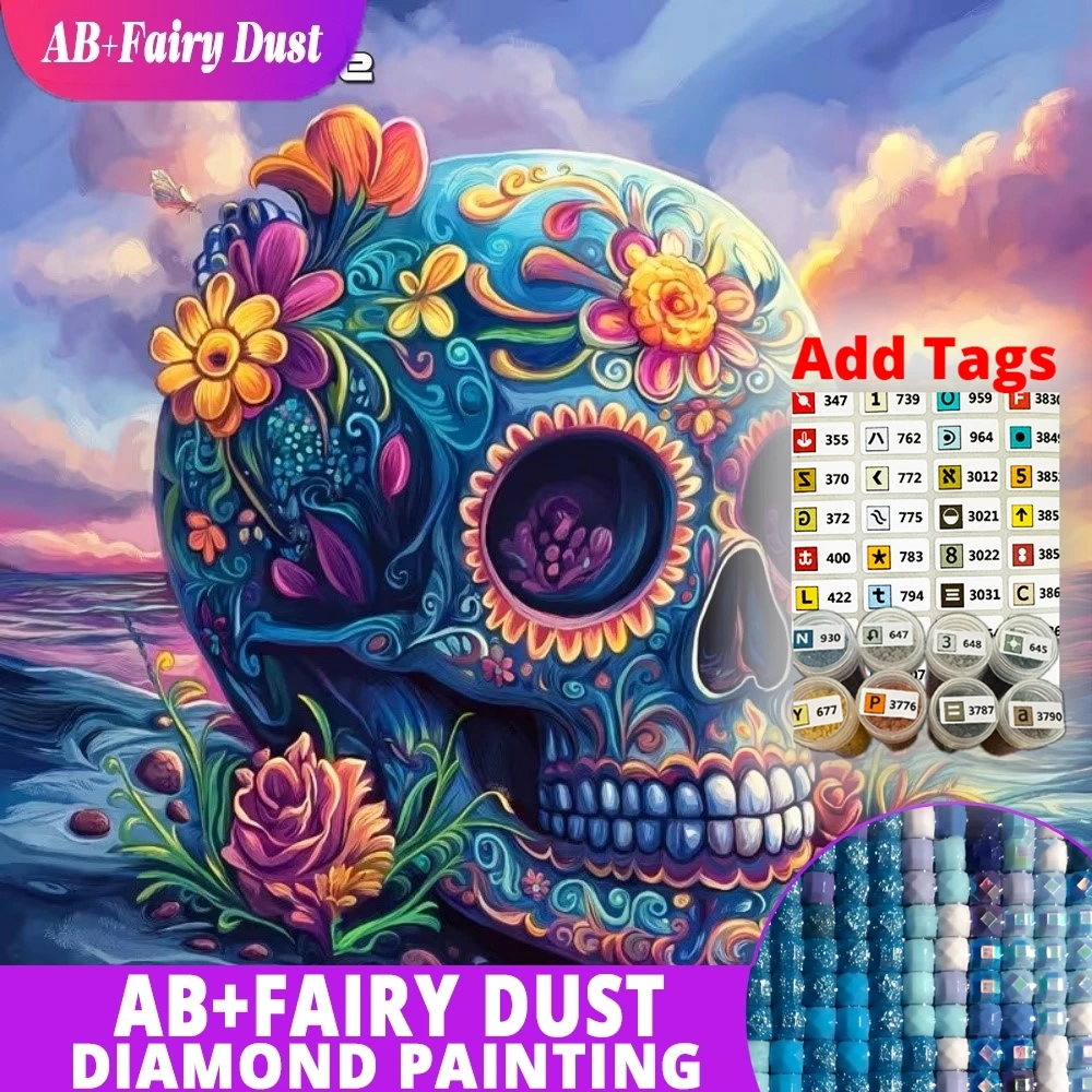 Наклейки AB Fairy Dust DMC, полная квадратная/круглая алмазная вышивка, портрет скелета, цветы, DIY, новинка, мозаика, хоррор
Наклейки AB Fairy Dust DMC, полная квадратная/круглая алмазная вышивка, портрет скелета, цветы, DIY, новинка, мозаика, хоррор