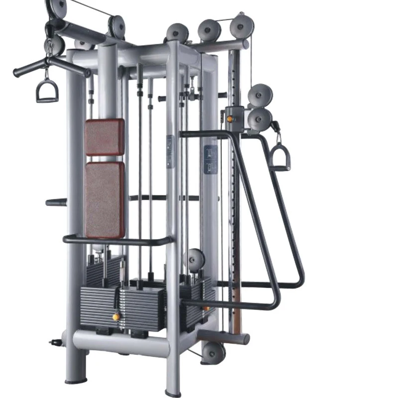 Four person station multifunctional comprehensive trainer, large combination strength training and fitness equipment 
Four person station multifunctional comprehensive trainer, large combination strength training and fitness equipment