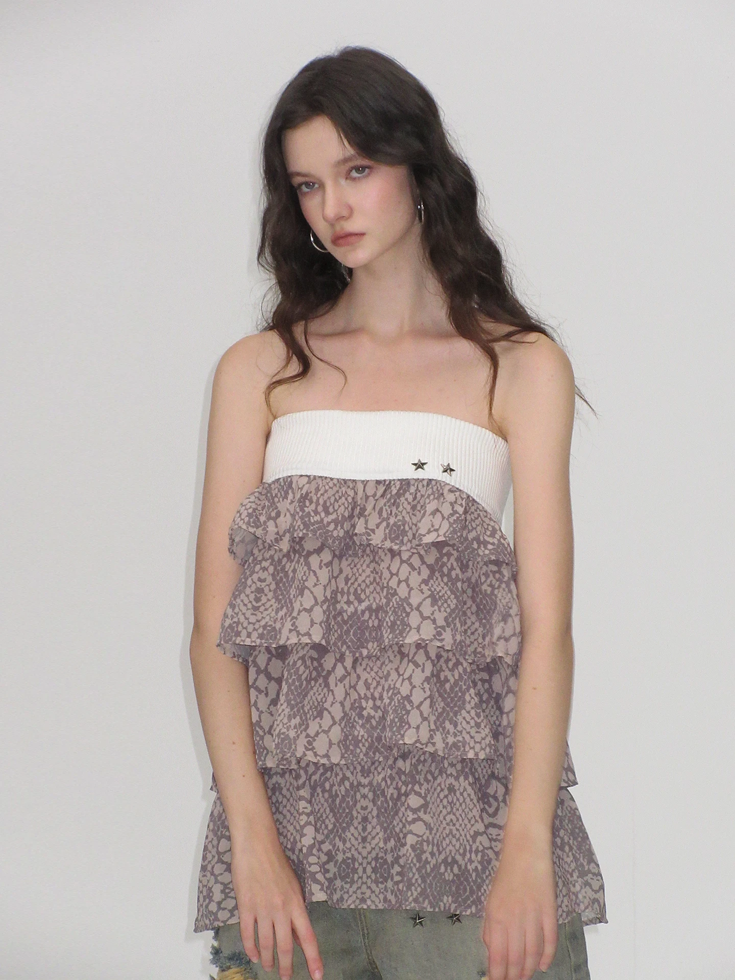 AE30 SAINT Vintage Snake Print Cake Skirt High Elastici Waist Head Pleated Polyester Women's Loose Fit Spring Summer Skirt
AE30 SAINT Vintage Snake Print Cake Skirt High Elastici Waist Head Pleated Polyester Women's Loose Fit Spring Summer Skirt