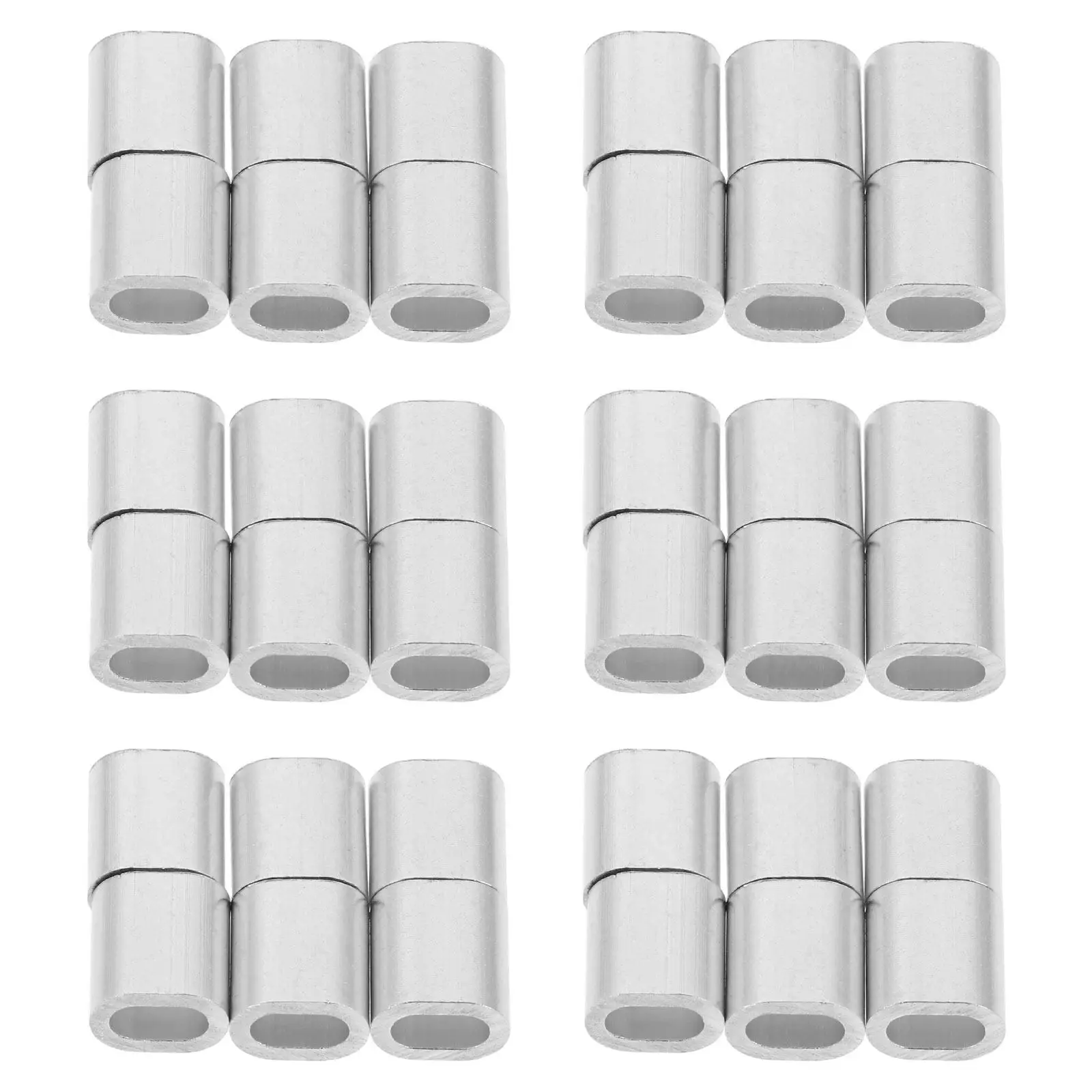 400Pcs Aluminum Oval Hole Wire Rope Clamps Cable Clips for Fastening Securing Ropes Hoses Tubes Construction Marine Aviation
400Pcs Aluminum Oval Hole Wire Rope Clamps Cable Clips for Fastening Securing Ropes Hoses Tubes Construction Marine Aviation