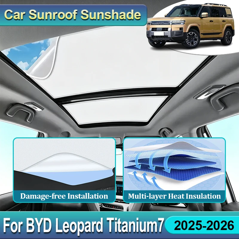 Car Sun Visor Fit For BYD Leopard Titanium 7 Fangchengbao Ti7 2026 2025 Sun Protection Sky Curtain Sunshade Accessories Interior
Car Sun Visor Fit For BYD Leopard Titanium 7 Fangchengbao Ti7 2026 2025 Sun Protection Sky Curtain Sunshade Accessories Interior