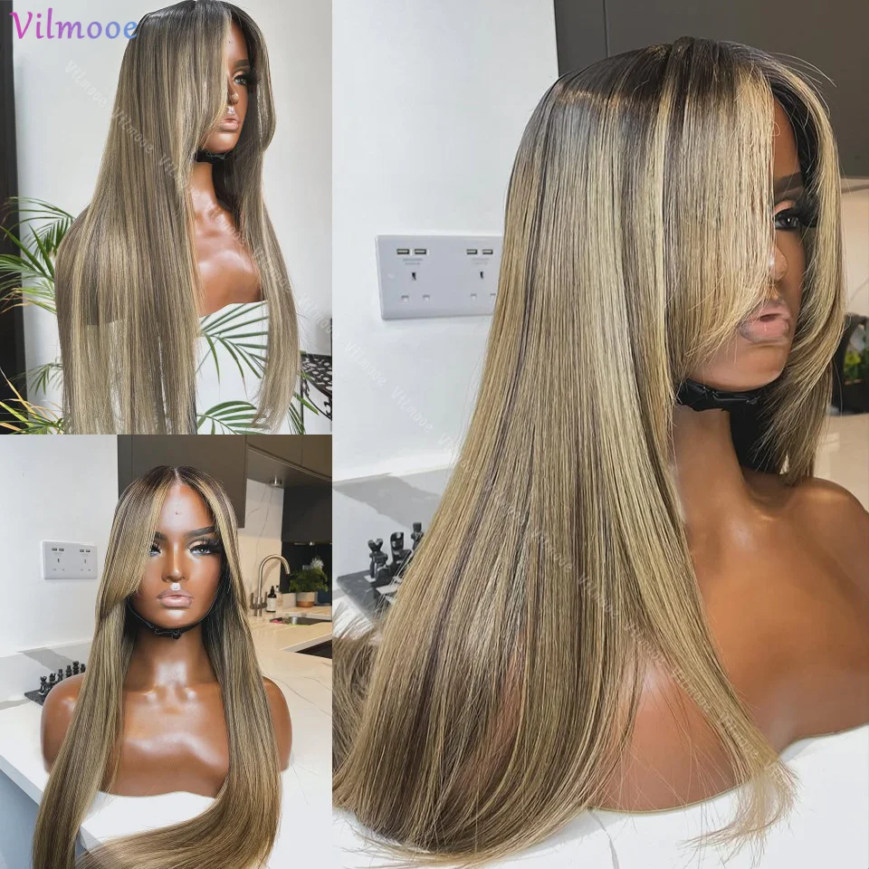 Highlight Blonde Remy Human Hair 5x5 Glueless Silk Top Lace Closure Wigs Straight Pre Plucked 13x4Silk Base Lace Frontal Wigs
Highlight Blonde Remy Human Hair 5x5 Glueless Silk Top Lace Closure Wigs Straight Pre Plucked 13x4Silk Base Lace Frontal Wigs
