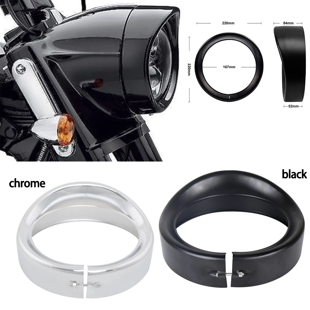 Front Headlight Headlamp Trim Ring Protect Guard Cover Cap 7 inch Chrome Motorcycle For Harley 2012-2016 FLD 1983-2013 Touring
Front Headlight Headlamp Trim Ring Protect Guard Cover Cap 7 inch Chrome Motorcycle For Harley 2012-2016 FLD 1983-2013 Touring